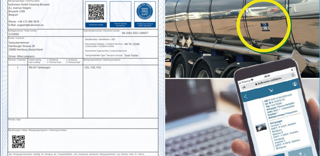 Certificado ENFIT y Bulkvision sw para la trazabilidad en transportes